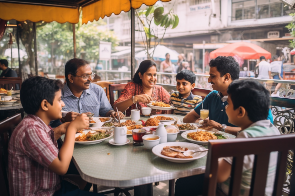 DWJ_UW90_an_indian_famiy_enjoying_lunch_together_at_a_nice_cafe_12704fe5-8ebb-4686-a799-254a3302bec2